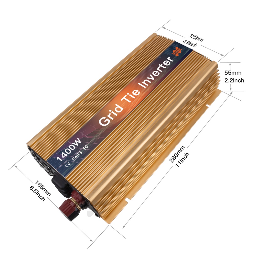 1000-1400W Grid Tie Micro Sola - đánh giá và giá Micro Inverter 1400W Solar Grid Tie