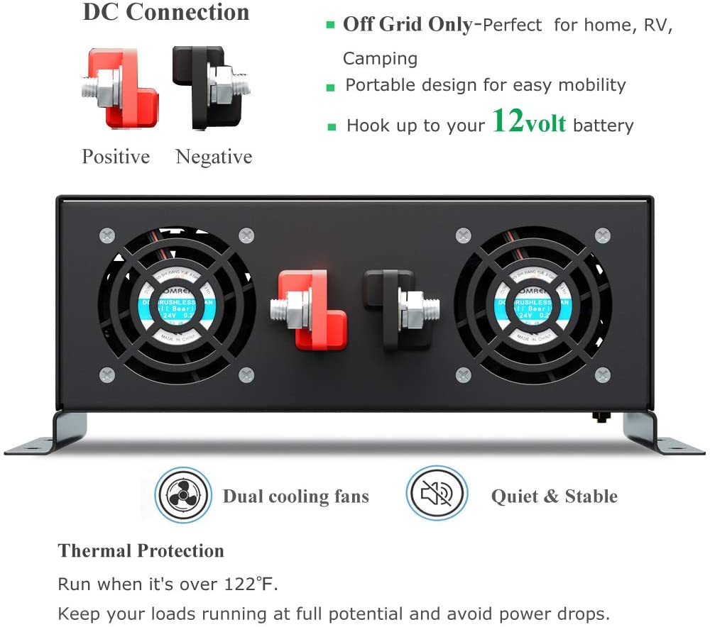 Off Grid Pure Sine Wave Solar  - đánh giá và giá Pure Sine Wave Inverter 5000W 48V 220V