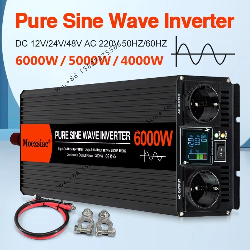 Moexsiac Pure Sine Wave Solar  - đánh giá và giá Pure Sine Wave Inverter 5000W 48V 220V