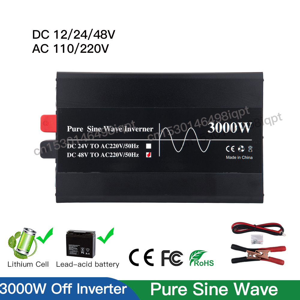 3000W 12V 24V 48V Tắt Ren Phối - đánh giá và giá Lifepo4 Solar Inverter 24V 3000W