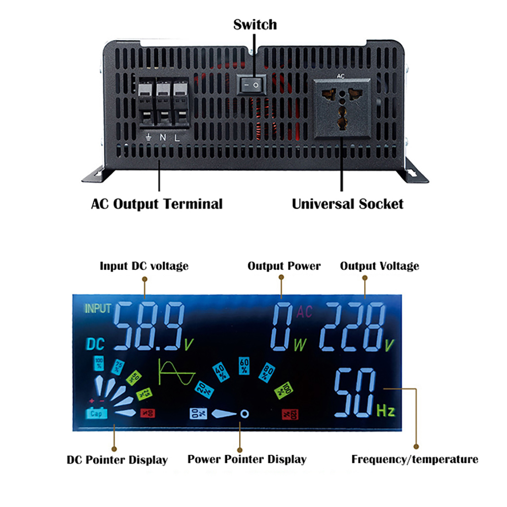 Pure Sine Wave Inverter 12v 22 - đánh giá và giá Off Grid Solar Inverter 48V 6000W