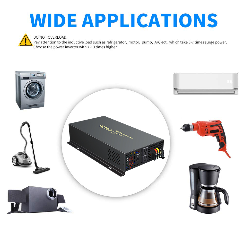 Reliable 5000W Wired Control P - đánh giá và giá Pure Sine Wave Inverter 5000W 48V 220V